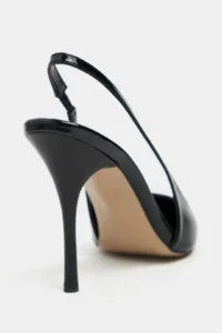 Nisantasi Shoes GLORIA Black Patent Belt Detailed Pointed toe Women Heels Shoes - Image 5