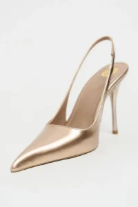 Nisantasi Shoes GLORIA DORE Patent Belt Detailed Pointed toe Women Heels Shoes - Image 4