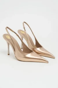 Nisantasi Shoes GLORIA DORE Patent Belt Detailed Pointed toe Women Heels Shoes - Image 6