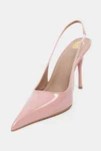 Nisantasi Shoes Gloria Dusty ROSE Patent Belt Detailed Pointed toe Women Heels Shoes - Image 3