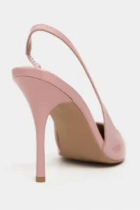 Nisantasi Shoes Gloria Dusty ROSE Patent Belt Detailed Pointed toe Women Heels Shoes - Image 4