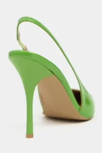 Nisantasi Shoes GLORIA Green Patent Belt Detailed Pointed toe Women Heels Shoes - Image 3