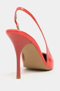 Nisantasi Shoes Gloria Orange Patent Belt Detailed Pointed toe Women Heels Shoes - Image 5