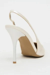 Nisantasi Shoes GLORIA Pearl Patent Belt Detailed Pointed toe Women Heels Shoes - Image 4