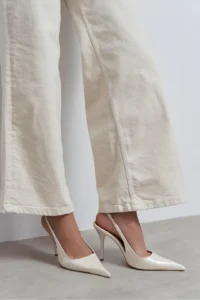 Nisantasi Shoes GLORIA Pearl Patent Belt Detailed Pointed toe Women Heels Shoes - Image 8
