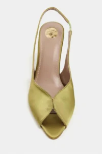 Nisantasi Shoes Roxy Light Green Satin Ankle Tied Toe Light Detailed Women Heels Shoes - Image 4