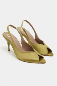 Nisantasi Shoes Roxy Light Green Satin Ankle Tied Toe Light Detailed Women Heels Shoes - Image 6