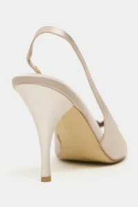 Nisantasi Shoes Roxy Dark BEIGE Satin Ankle Tied Toe Light Detailed Women Heels Shoes - Image 6