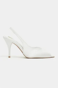 Nisantasi Shoes Roxy Pearl Satin Ankle Tied Toe Light Detailed Women Heels Shoes