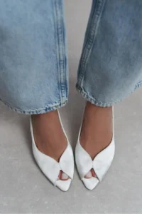 Nisantasi Shoes Roxy Pearl Satin Ankle Tied Toe Light Detailed Women Heels Shoes - Image 7