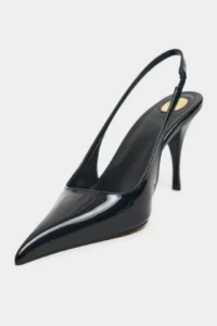 Nisantasi Shoes Mehru Black Patent Belt Detailed Pointed toe Women Heels Shoes - Image 4