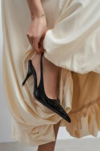 Nisantasi Shoes Mehru Black Patent Belt Detailed Pointed toe Women Heels Shoes - Image 8