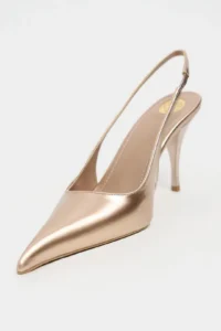 Nisantasi Shoes Mehru DORE Patent Belt Detailed Pointed toe Women Heels Shoes - Image 4