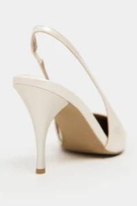 Nisantasi Shoes Mehru Pearl Patent Belt Detailed Pointed toe Women Heels Shoes - Image 5