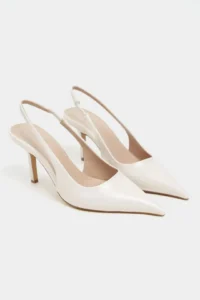 Nisantasi Shoes Parla Light BEIGE Patent Belt Detailed Pointed toe Women Heels Shoes - Image 4