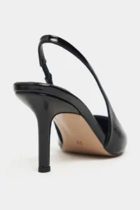 Nisantasi Shoes Parla Black Patent Belt Detailed Pointed toe Women Heels Shoes - Image 4
