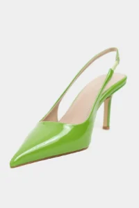 Nisantasi Shoes Parla Green Patent Belt Detailed Pointed toe Women Heels Shoes - Image 3