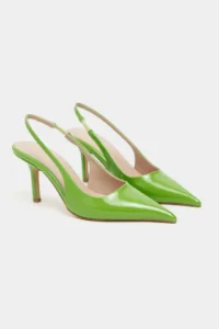 Nisantasi Shoes Parla Green Patent Belt Detailed Pointed toe Women Heels Shoes - Image 5