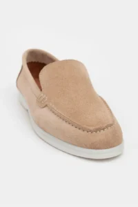 Nisantasi Shoes Vayne Nude GENUINE Leather Flat Sole Women Flats - Image 9