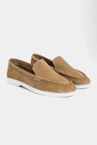 Nisantasi Shoes Vayne ROME BEIGE GENUINE Leather Flat Sole Women Flats - Image 5