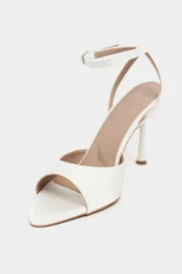 Nisantasi Shoes TANIA Pearl Satin Bilek Belt Detailed Women Thin Heels Shoes - Image 3