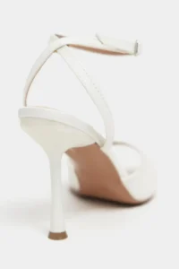 Nisantasi Shoes TANIA Pearl Satin Bilek Belt Detailed Women Thin Heels Shoes - Image 4