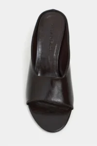 Nisantasi Shoes Allison Brown RUSTIC Patterned Wedge Heels Women Slippers - Image 4