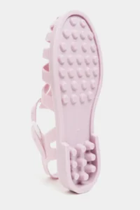 Nisantasi Shoes Anderline Pink MATTE Belt Detailed Women Sandals - Image 6