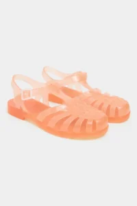 Nisantasi Shoes  Transparent Orange Belt Detailed Women Sandals - Image 5