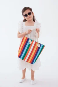MENUSE ÇANTA Girls' Beach Bag, Printed Kids Beach Bag
