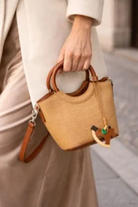 SHOES Teen Beige Charm Detailed Women Mini Size Shoulder Bag - Image 3