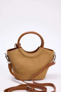 SHOES Teen Beige Charm Detailed Women Mini Size Shoulder Bag - Image 6