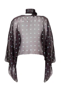 Trendyol Curve Brown-Multicolored Siphon Weaving Plus Size Blouse - Image 7