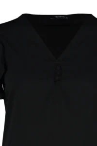 Trendyol Curve Black Weaving Button Detailed Blouse - Image 7