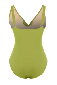 Trendyol Curve Oil Green Double breasted Binding Detailed Plus Size Swimsuit - Image 6