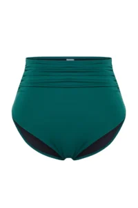 Trendyol Curve Green High Waist Corseted Shirring Detailed Shaping Plus Size Bikini Bottom - Image 7