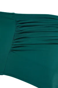 Trendyol Curve Green High Waist Corseted Shirring Detailed Shaping Plus Size Bikini Bottom - Image 9