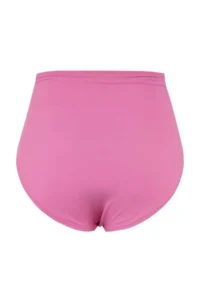 Trendyol Curve Pink High Waist Corseted Ruffle Detailed Shaping Plus Size Bikini Bottom - Image 6
