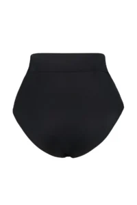 Trendyol Curve Black High Waist Verev Detailed Plus Size Bikini Bottom - Image 6