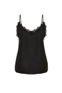 Trendyol Curve Black Sleeveless Lace Weaving Plus Size Blouse - Image 8