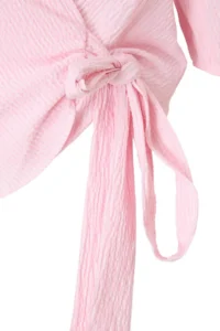 Trendyol Curve Pink seersucker Weaving Plus Size Blouse - Image 5