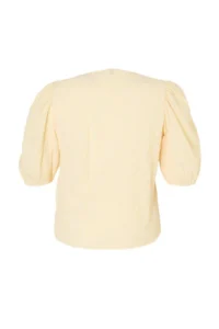 Trendyol Curve Yellow seersucker Weaving Plus Size Blouse - Image 6