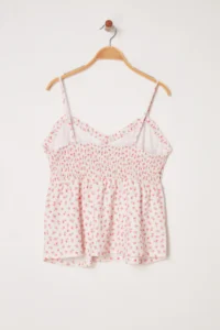 Trendyol Curve Multicolored Sleeveless flower patterned Knitting Plus Size Blouse - Image 7