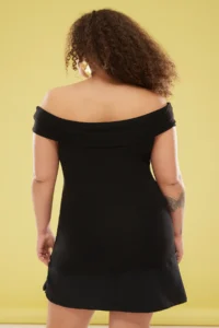 Trendyol Curve Black Carmen Collar Brooch Detailed Knitting Plus Size Blouse - Image 5