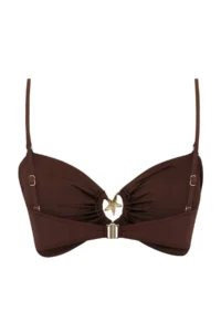 Trendyol Curve Brown Strapless Premium with accessories MIX&Match Bikini Top - Image 7