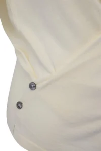 Trendyol Curve Ecru Cotton Cross Detailed Thin Summer Knitwear Blouse - Image 5