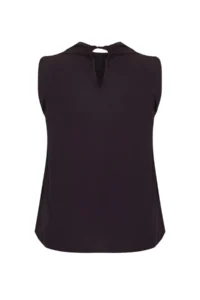 Trendyol Curve Brown Satin Tasseled Shawl Detailed Sleeveless Weaving Plus Size Blouse - Image 8