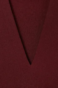 Trendyol Curve Plum V-neck Sleeveless Crepe Knitting Plus Size Blouse - Image 5