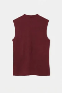 Trendyol Curve Plum V-neck Sleeveless Crepe Knitting Plus Size Blouse - Image 6