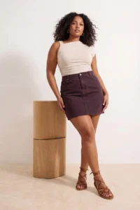 Trendyol Curve Stone Asymmetric Yaka Detailed Sandy Knitting Plus Size Blouse